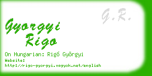 gyorgyi rigo business card
